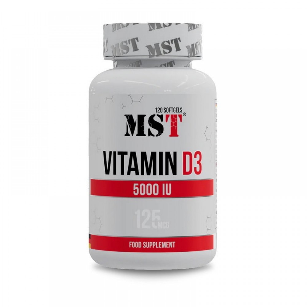 MST Vitamin D3 5000 IU 125 mcg (120 softgels) MST Vitamin D3 5000 IU 125 mcg (120 softgels)