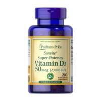 Puritan's Pride Vitamin D3 50 mcg 2,000 IU 200 softgels