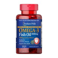 Puritan's Pride Triple Strength Omega-3 Fish Oil 1400 mg (950 mg active) (120 softgels)