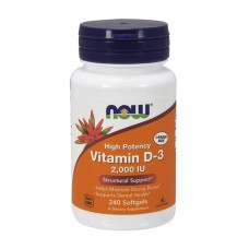 NOW Vitamin D-3 50 mcg (2000 IU) (240 softgels)