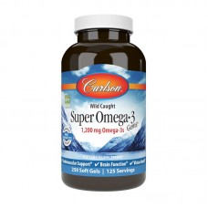 Carlson Labs Super Omega 3 wild caught 1200 mg (250 sgels)