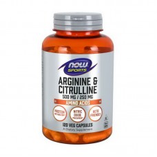 NOW Arginine & Citrulline 500 mg/250 mg (120 caps)