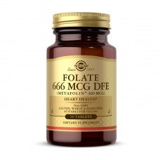 Solgar Folate 666 mcg DFE (Metafolin 400 mcg) (50 tab)