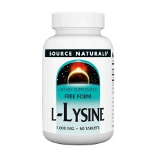 Source Naturals L-Lysine 1000 mg (50 tabs)