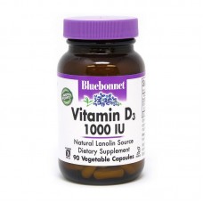 Bluebonnet Nutrition Vitamin D3 1000 IU (25 mcg) (90 veg caps)