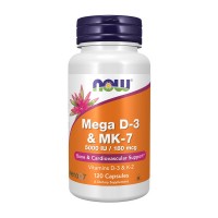 Mega D-3 & MK-7 5000 IU / 180 mcg (120 veg caps)