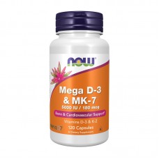 Mega D-3 & MK-7 5000 IU / 180 mcg (120 veg caps)
