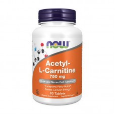 NOW Acetyl-L-Carnitine 750 mg (90 tab)