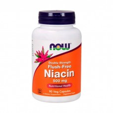 NOW Flush-Free Niacin 500 mg Double Strength (90 veg caps)