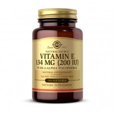 Solgar Vitamin E 134 mg natural (200 IU) alpha tocopherol (100 softgels)