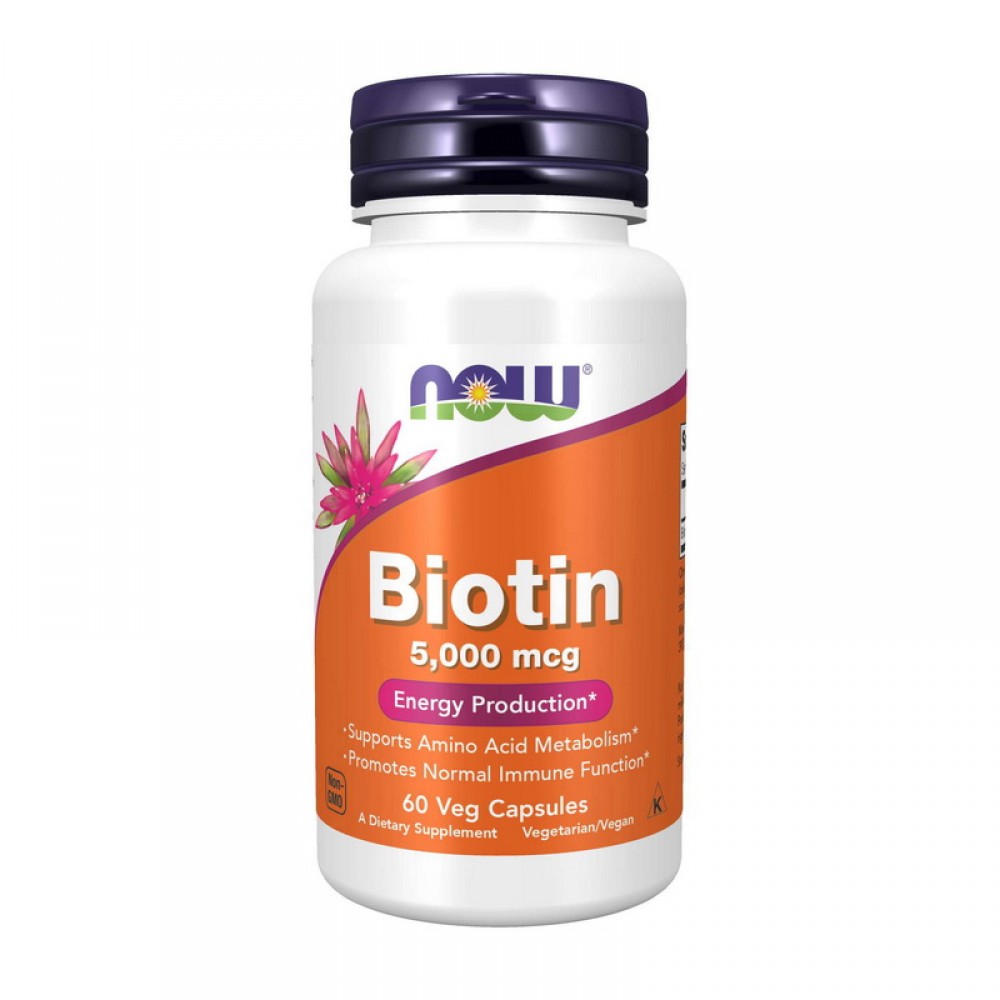 Biotin 5,000 mcg (60 veg caps)