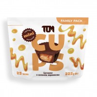 TOM peanut butter Цукерки з солоною карамеллю чорний шоколад - Family Pack (225 g)