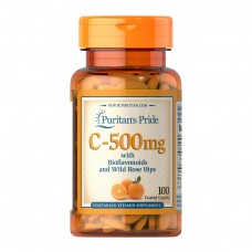 Puritan's Pride Vitamin C-500 mg with Bioflavonoids and Rose Hips (100 caplets)