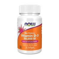 NOW Vitamin D-3 50000 IU (50 softgels)
