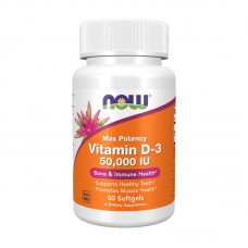 NOW Vitamin D-3 50000 IU (50 softgels)