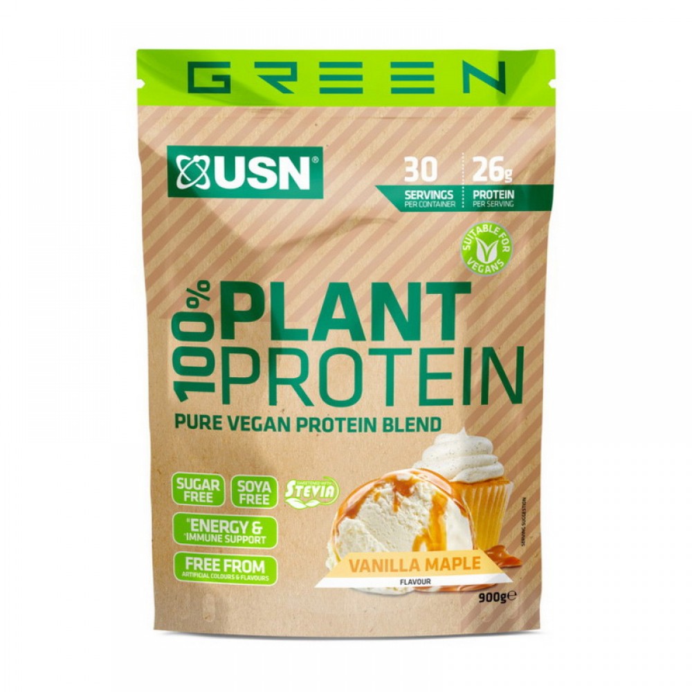 100% Plant Protein (900 g, vanilla maple) 100% Plant Protein (900 g, vanilla maple)