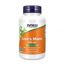 NOW Lion`s Mane 500 mg (60 veg caps)