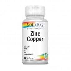 Solaray Zinc Copper (100 veg caps)