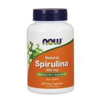 NOW Natural Spirulina 500 mg (120 veg caps)
