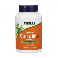 NOW Natural Spirulina 500 mg (120 veg caps)