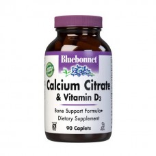 Bluebonnet Nutrition Calcium Citrate & Vitamin D3 (90 caplets)