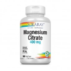 Solaray Magnesium Citrate 400 mg (180 veg caps)