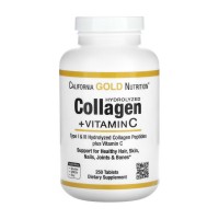 California Gold Nutrition Collagen Hydrolyzed + Vitamin C (250 tab)