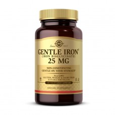 Solgar Gentle Iron 25 mg (iron bisglycinate) (180 veg caps)