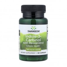 Swanson Indole-3-Carbinol with Resveratrol 200 mg (60 caps)