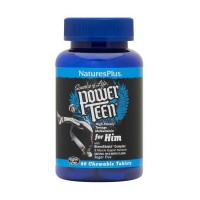 Natures Plus Power Teen for Him multivitamin (60 chew tabs, wild berry) Natures Plus Power Teen for Him multivitamin (60 chew tabs, wild berry)