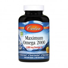 Carlson Labs Maximum Omega 2000 mg (90 soft gels, natural lemon)