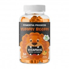Powerful Progress Yummy Boomy Vitamins for Kids (60 shaped gummies)