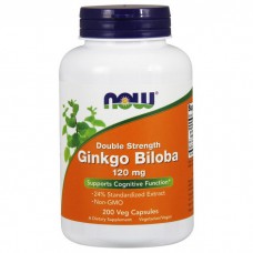 NOW Ginkgo Biloba 120 mg Double Strength (200 veg caps)