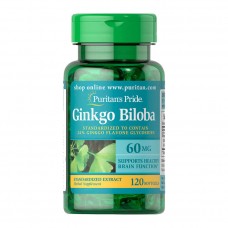 Puritan's Pride Ginkgo Biloba 60 mg (120 softgels)