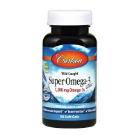 Carlson Labs Super Omega 3 1200 mg Omega-3s (50 soft gels)