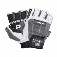Power System Fitness Gloves White-Grey 2300 (S size)