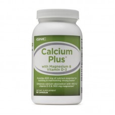 GNC Calcium Citrate Plus with Vitamin D-3 (180 caps)