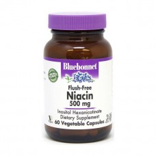 Bluebonnet Nutrition Niacin 500 mg Flush-Free (60 veg caps)