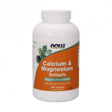 NOW Calcium & Magnesium with vit. D and Zinc (240 softgels)