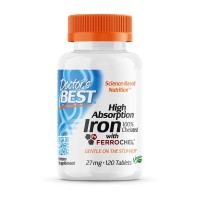 High Absorption Iron Chelated with Ferrochel (120 tabs)