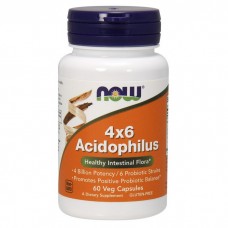 NOW 4x6 Acidophilus (60 veg caps)