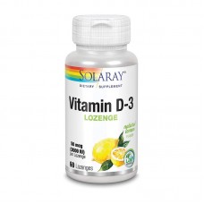 Solaray Vitamin D3 2000 IU (50 mcg) (60 lozenges, lemon)