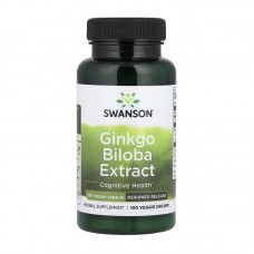 Swanson Ginkgo Biloba Extract 120 mg (100 veg caps)