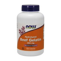 NOW Hydrolyzed Beef Gelatin 550 mg (200 caps) NOW Hydrolyzed Beef Gelatin 550 mg (200 caps)