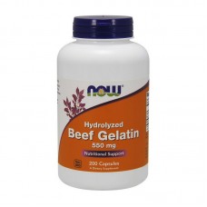 NOW Hydrolyzed Beef Gelatin 550 mg (200 caps)