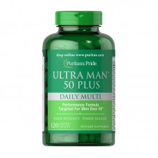 Puritan's Pride Ultra Man 50 Plus Daily Multi (120 caplets)