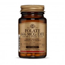 Solgar Folate 666 mcg DFE (Folic Acid 400 mcg) (100 tabs)