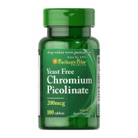 Puritan's Pride Chromium Picolinate 200 mcg Yeast Free (100 tablets)