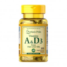 Puritan's Pride Vitamins A&D3 from Fish Liver Oils (100 softgels)