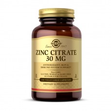 Solgar Zinc Citrate 30 mg (100 veg caps)